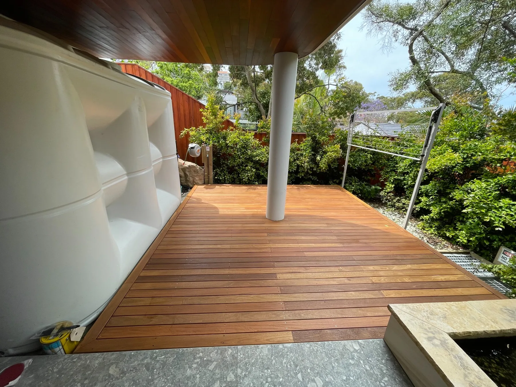 Hardwood Deck Installation
